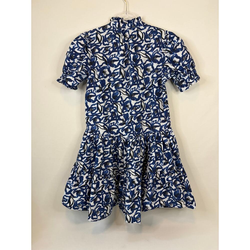 Apiece Apart Las Alturas Mini Dress Blue & White Floral Size XS - Picture 6 of 6
